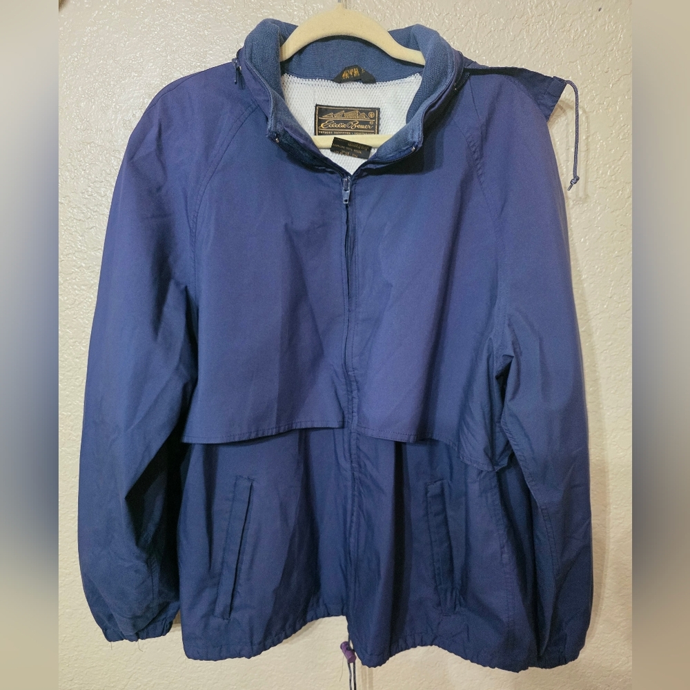 Eddie Bauer Blue Windbreaker Jacket